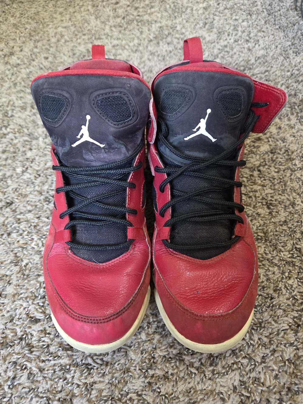 Jordan Red Black High Top Sneakers Youth Size 7 Flight Club Style